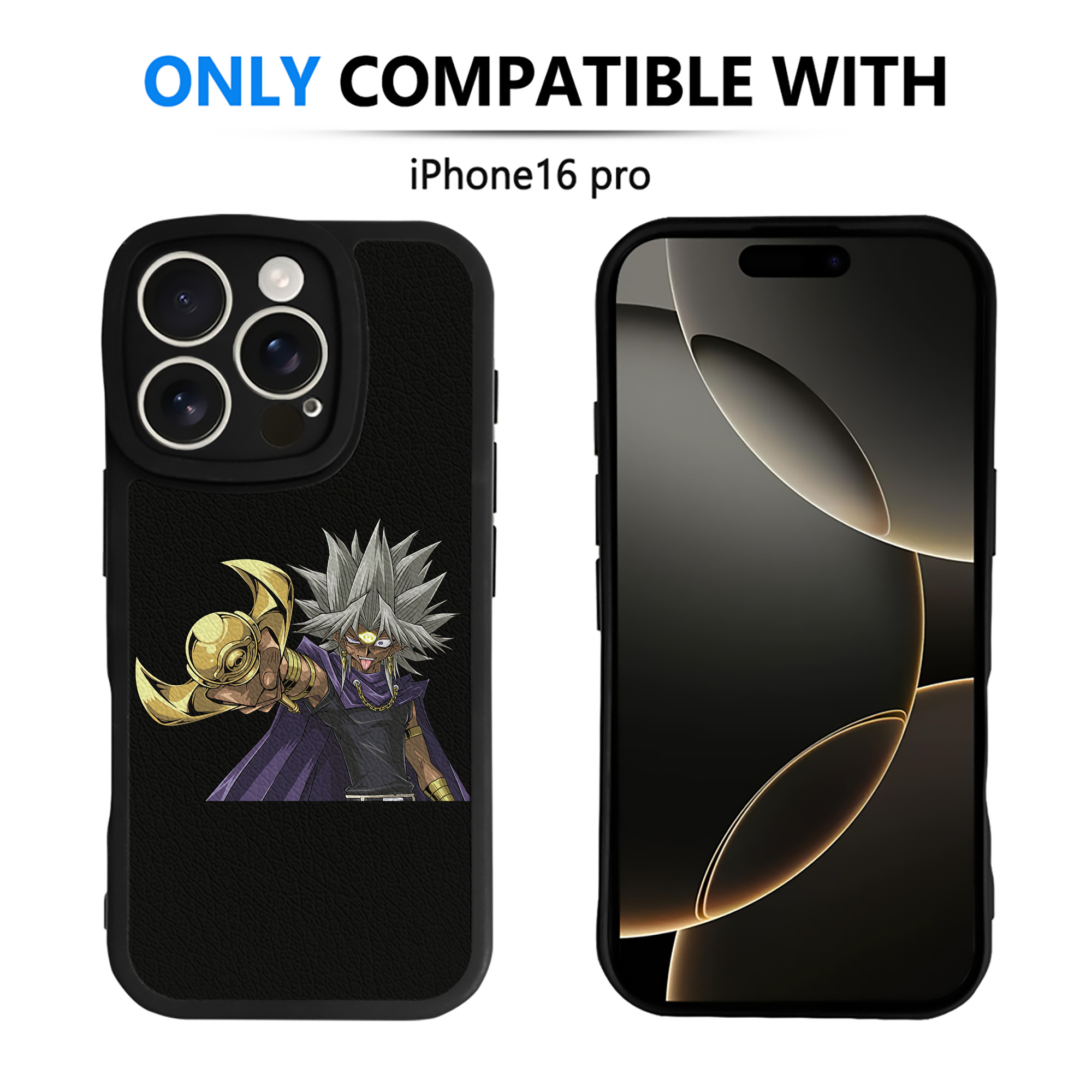 遊☆戯☆王 Yu-Gi-Oh! 【iPhone 16シリーズ対応】シリコンスマホケース（レザー調） 材質：シリコン